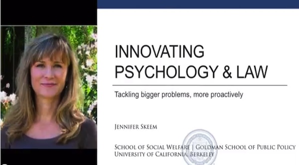 Innovating Psychology and Law: AP-LS Presidential Address by Dr. Jennifer Skeem (Video)