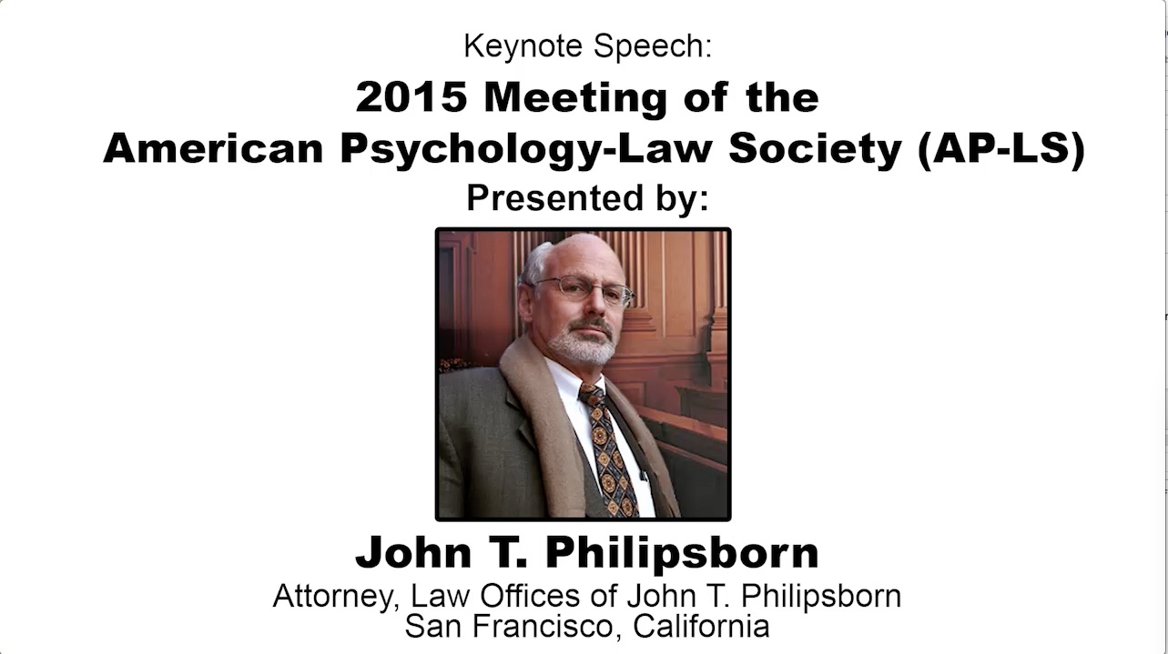 John Philipsborn’s Keynote Address: Putting Our Jargon into Your Jargon (video)